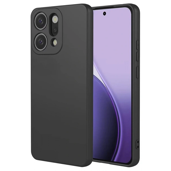 Oppo Reno 14 Uyumlu First Silikon - Siyah
