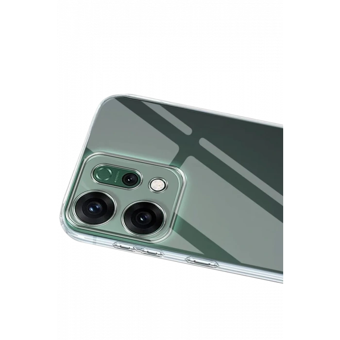 Oppo Reno 14 Uyumlu Kılıf Lüx Şeffaf Silikon - Şeffaf