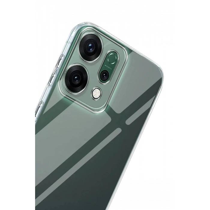 Oppo Reno 14 Uyumlu Kılıf Lüx Şeffaf Silikon - Şeffaf
