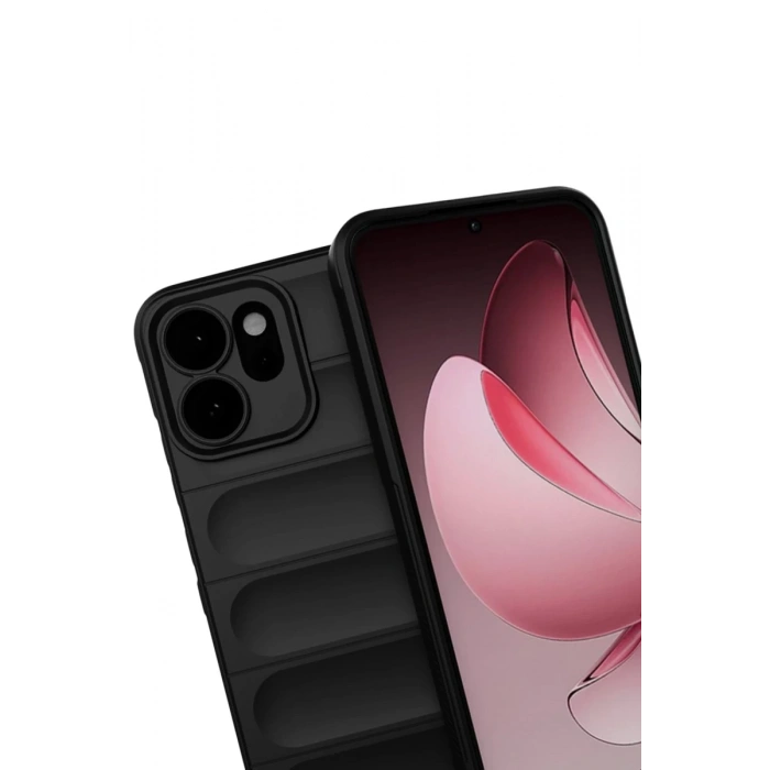 Oppo Reno 14 Uyumlu Optimum Silikon - Siyah