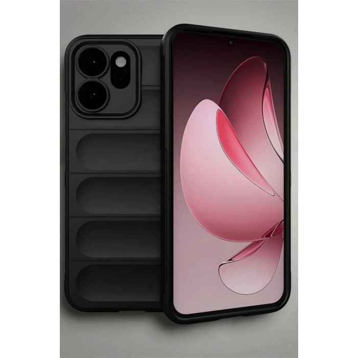 Oppo Reno 14 Uyumlu Optimum Silikon - Siyah
