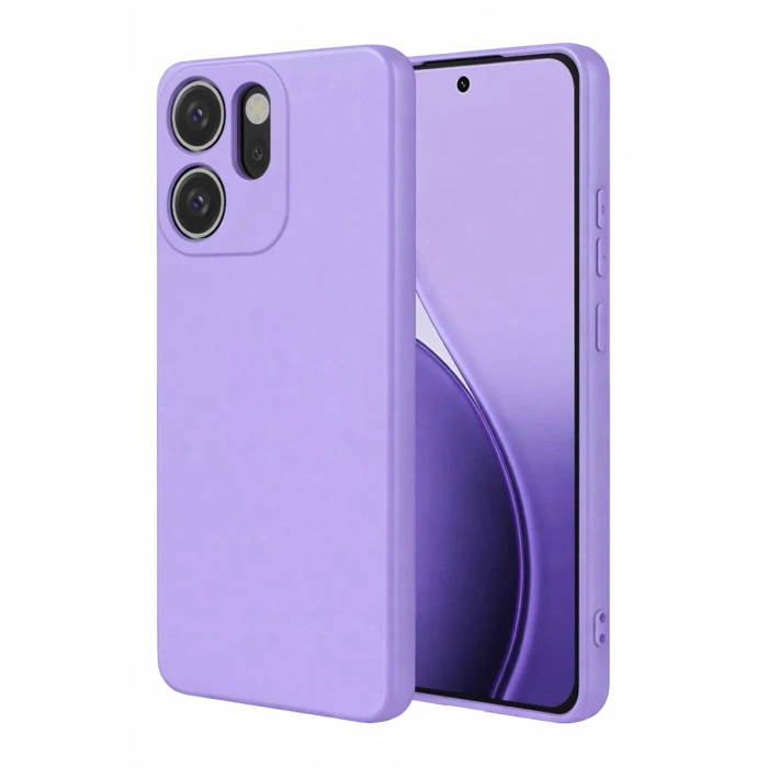 Oppo Reno 14F Uyumlu First Silikon - Lila