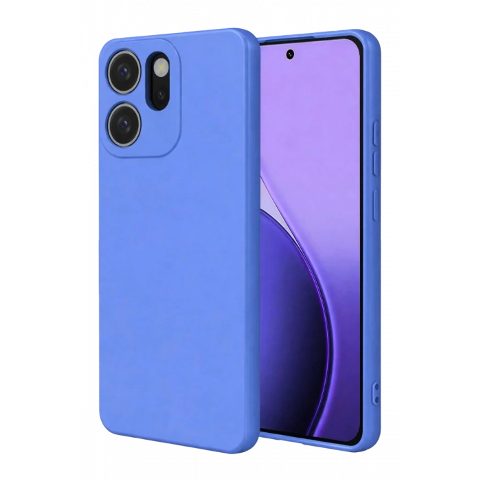 Oppo Reno 14F Uyumlu First Silikon - Mavi