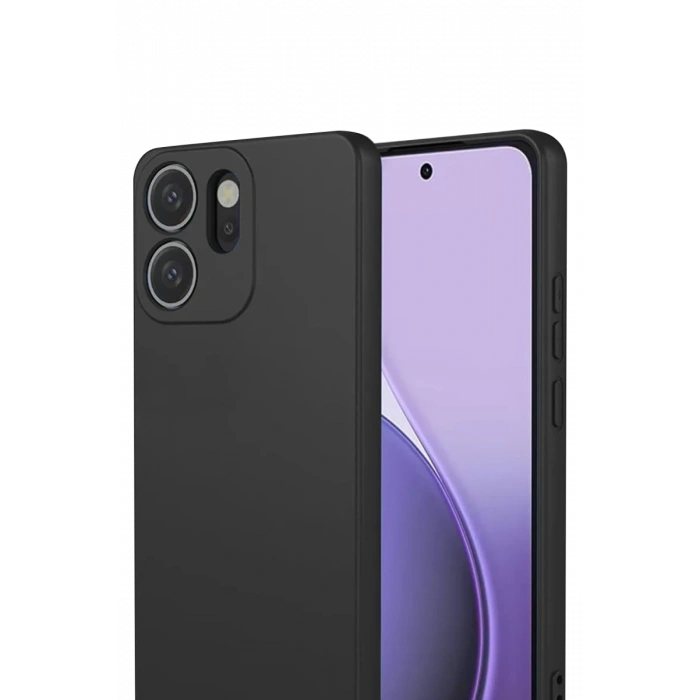 Oppo Reno 14F Uyumlu First Silikon - Siyah