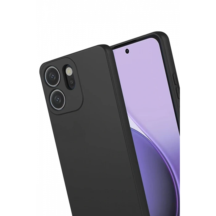 Oppo Reno 14F Uyumlu First Silikon - Siyah