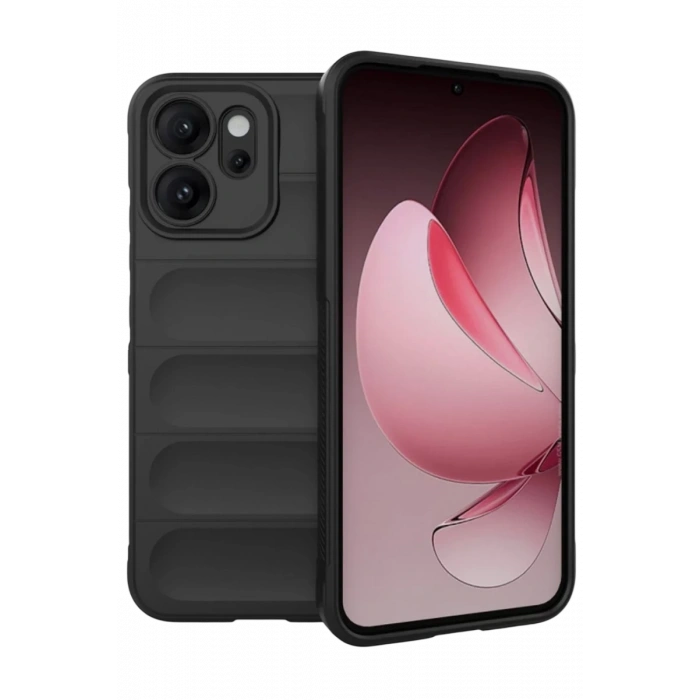Oppo Reno 14F Uyumlu Optimum Silikon - Siyah