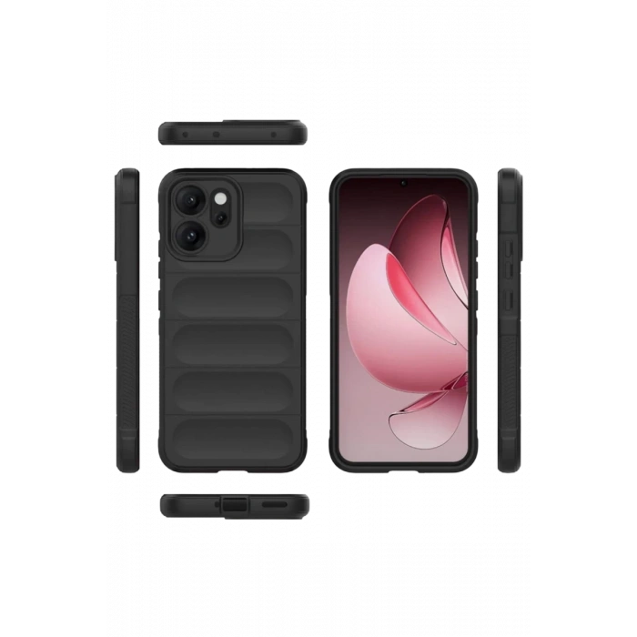 Oppo Reno 14F Uyumlu Optimum Silikon - Siyah
