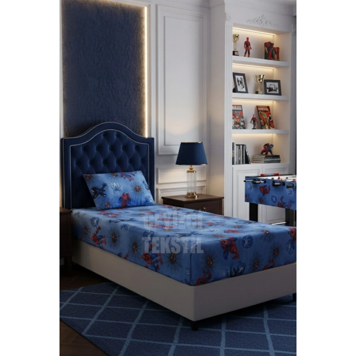 ÖRÜMCEK MODEL LASTİKLİ ÇARŞAF TEK KİŞİLİK