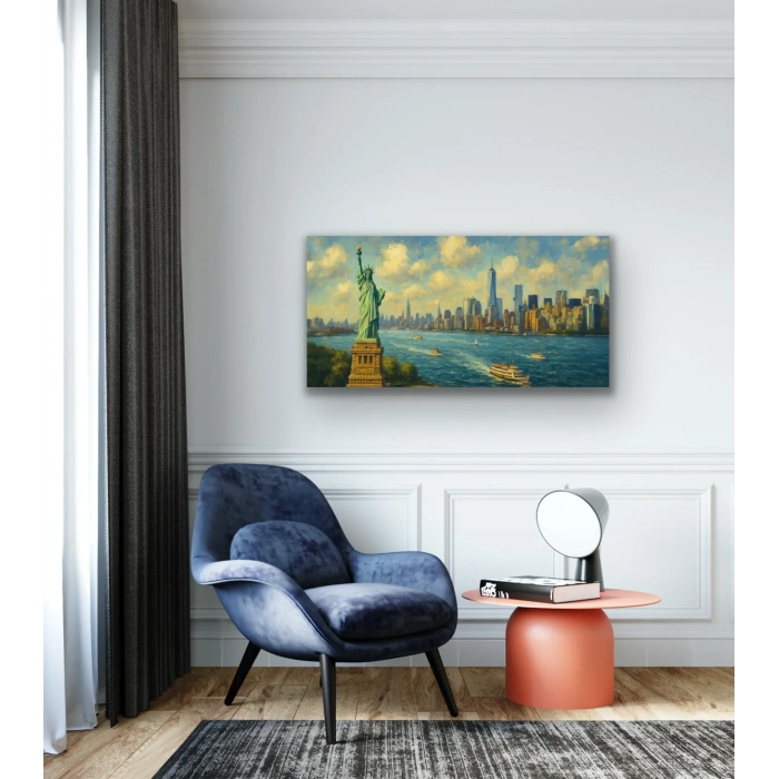 Özgürlük Heykeli Kanvas Tablo 60x120cm