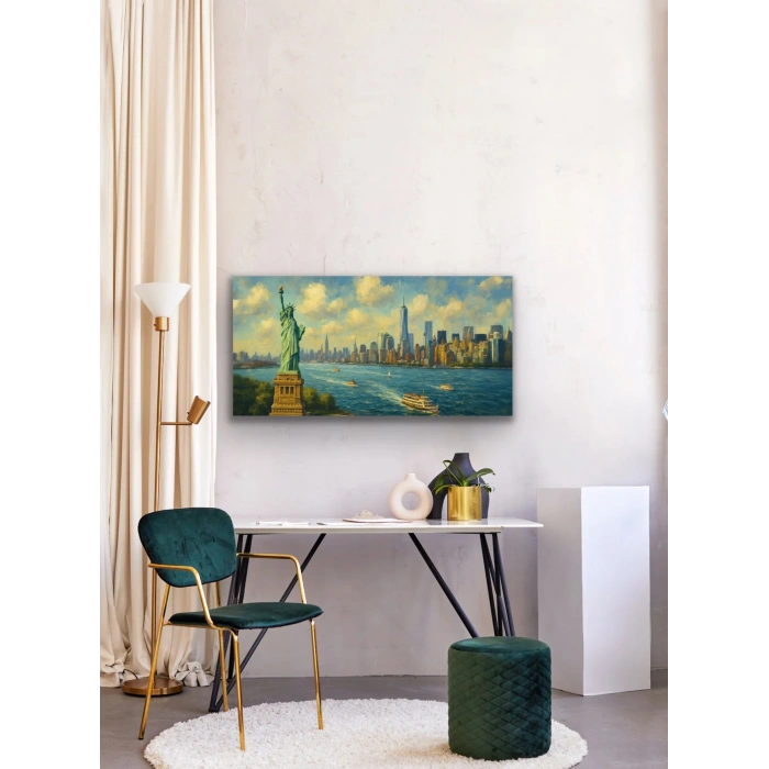 Özgürlük Heykeli Kanvas Tablo 60x120cm