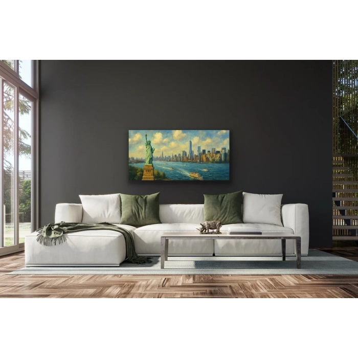 Özgürlük Heykeli Kanvas Tablo 60x120cm