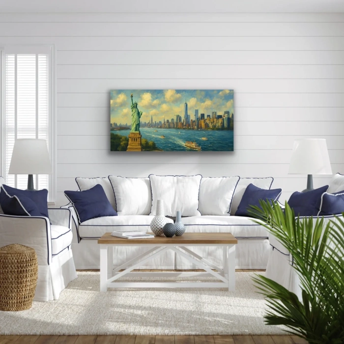 Özgürlük Heykeli Kanvas Tablo 60x120cm