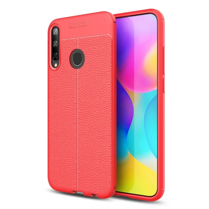 Huawei P40 Lite E Kılıf Auto Focus Kapak - Kırmızı