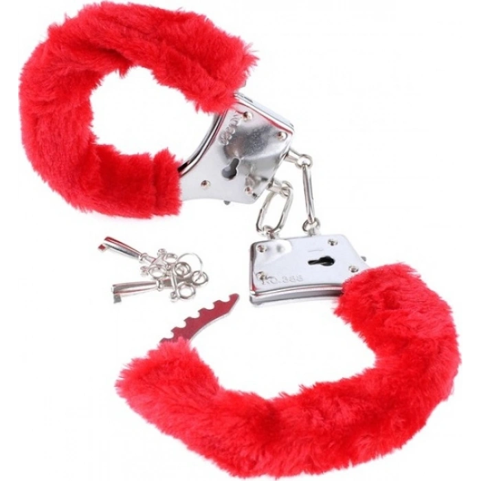 Parti Bulutu Peluş Kelepçe Kırmızı