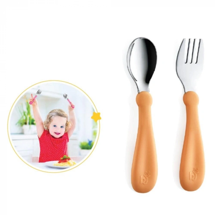  Paslanmaz Çelik Çatal Kaşık Seti 522 Somon