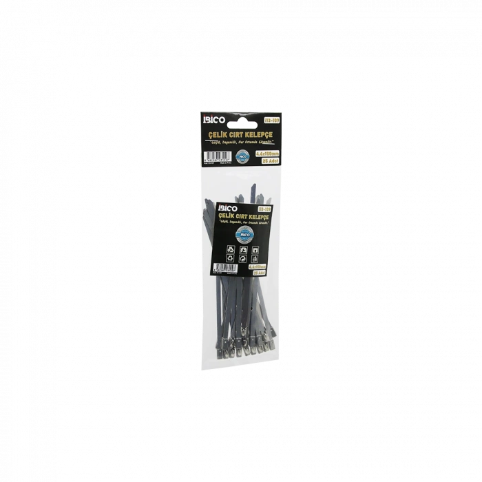 Paslanmaz Çelik Cırtlı Kablo Bağı 4.6x150mm
