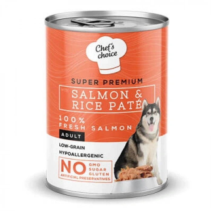 Pate Somonlu Düşük Tahıllı Yetişkin Köpek Konservesi 400 Gr