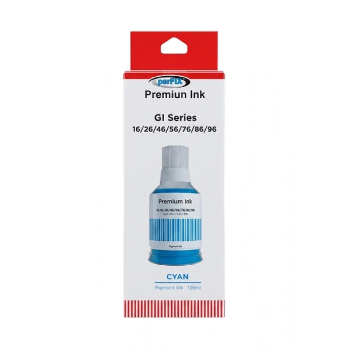 perFIX Canon  PF GI-46C - GI-56C  Mavi  Şişeli   Mürekkep 130ml