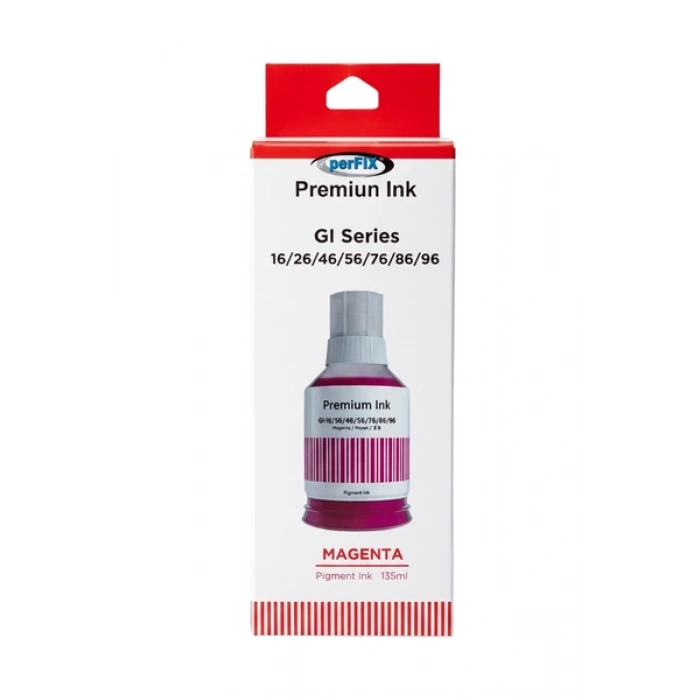 perFIX Canon  PF GI-46M - GI-56M Kırmızı Şişeli   Mürekkep 130ml