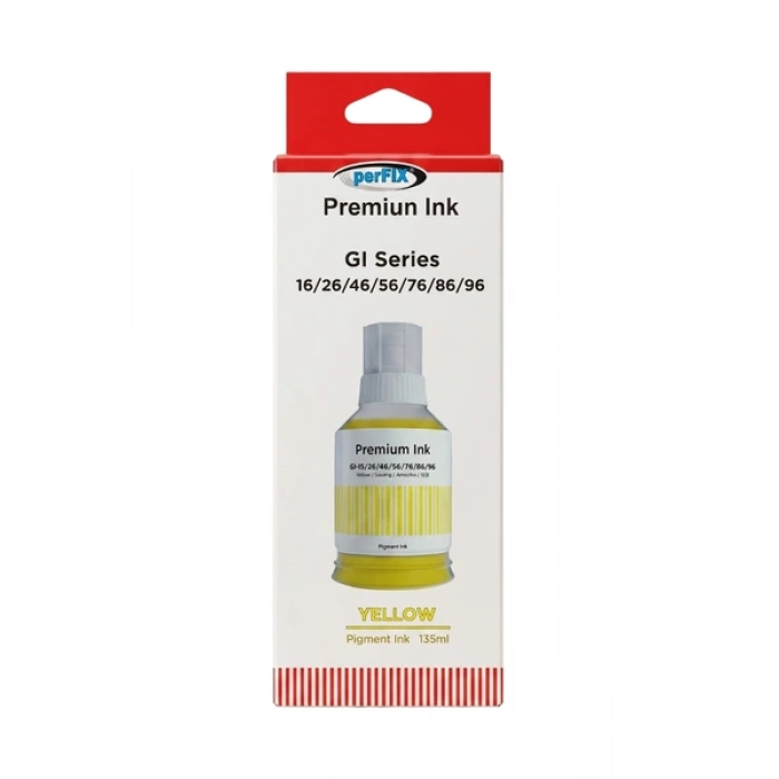 perFIX Canon  PF GI-46Y - GI-56Y Sarı Şişeli  Mürekkep 130ml
