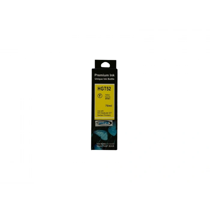 perFIX Hp GT52Y Sarı  Moh56A Şişeli Mürekkep  70ml