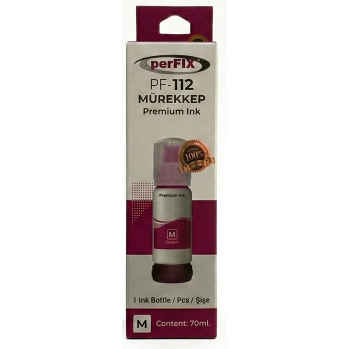 perFIX PF T112M  Kırmızı Şişeli Mürekkep (70 ml )