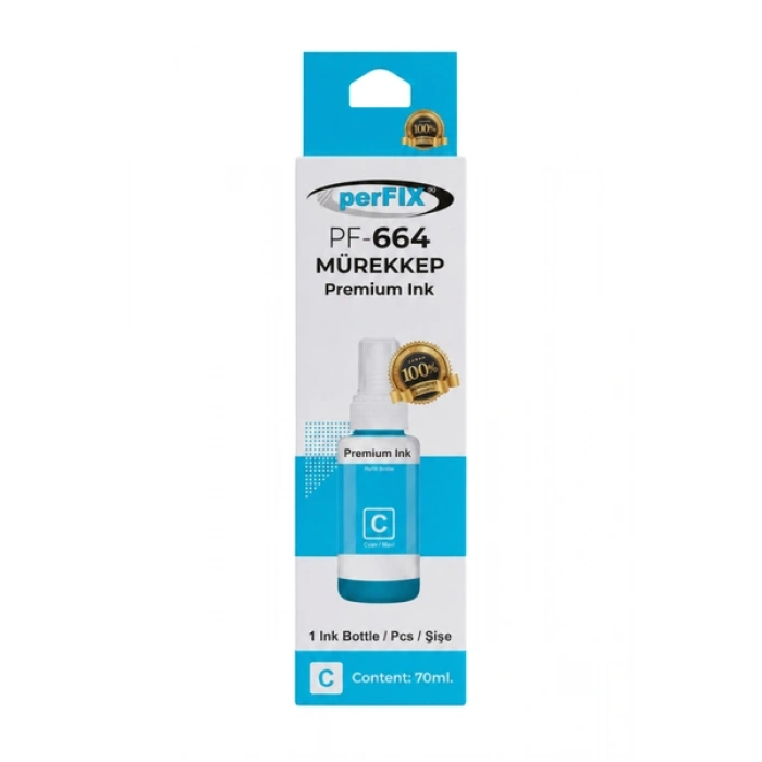 perFIX PF T6732  Mavi Şişeli Mürekkep (70 ml )