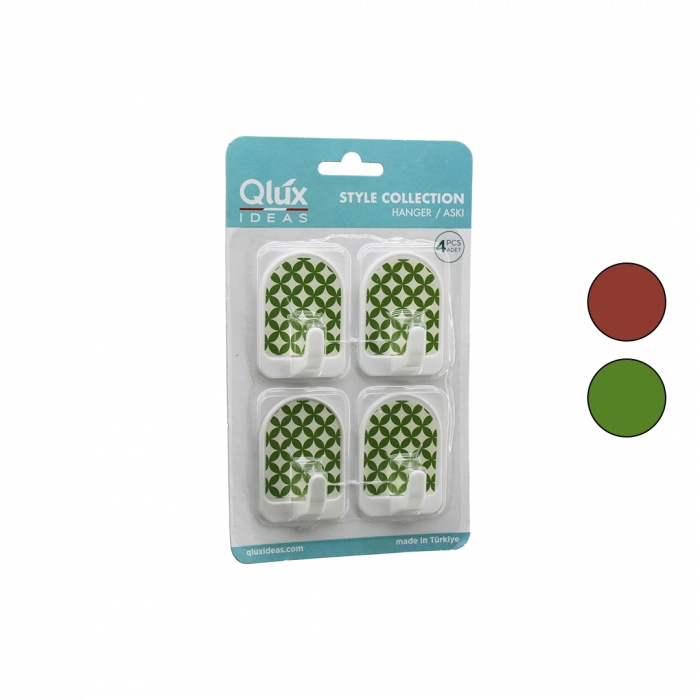 Plastik Yapışkanlı Askı 4lü (Kubbe)