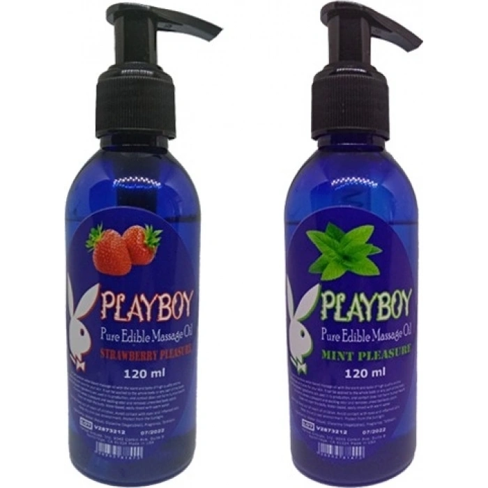 Playboy Aromaterapi Çilek ve Nane Aromalı Masaj Yağı