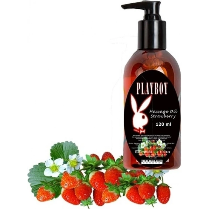 Playboy Çilek Aromalı Masaj Yağı 120 Ml 2 Adet