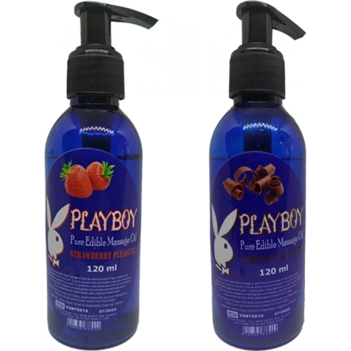 Playboy Çilek ve Çikolata Aromalı Masaj Yağı
