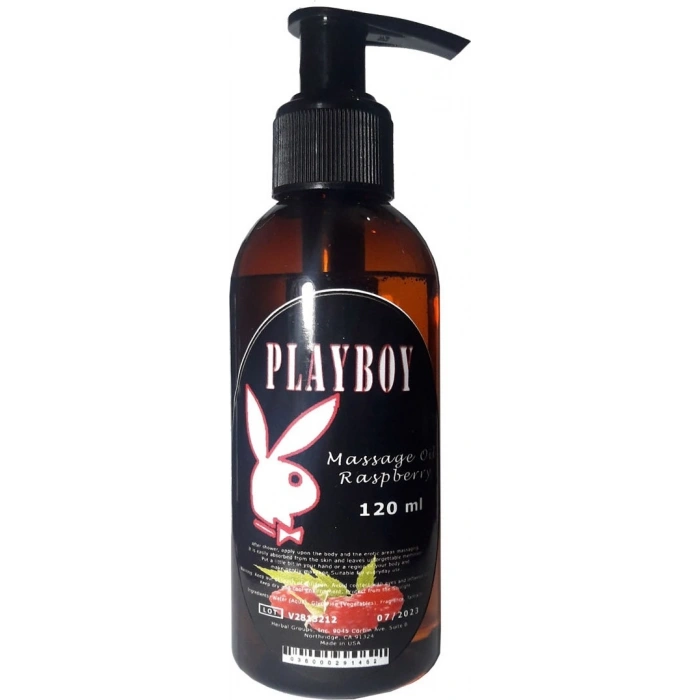 Playboy Masaj Yağı Ahududu Aromalı Aromaterapi 120ML / Playboy Raspberry Aromatherapy Massage Oil 120ML