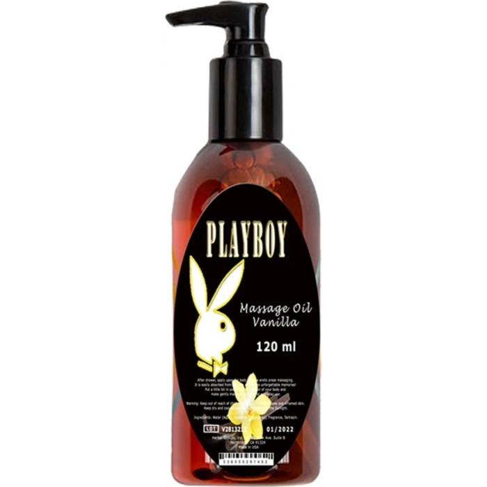 Playboy Masaj Yağı Vanilya Aromalı Aromaterapi 120ml / Vanilla Aromatherapy Massage Oil 120ml
