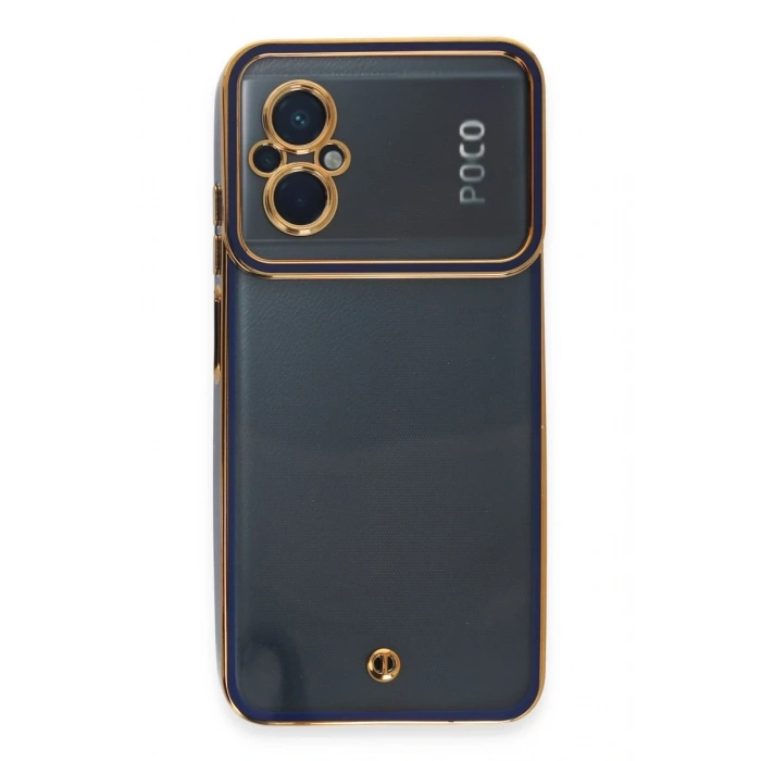 Xiaomi Poco M5 Kılıf Liva Lens Silikon - Mavi