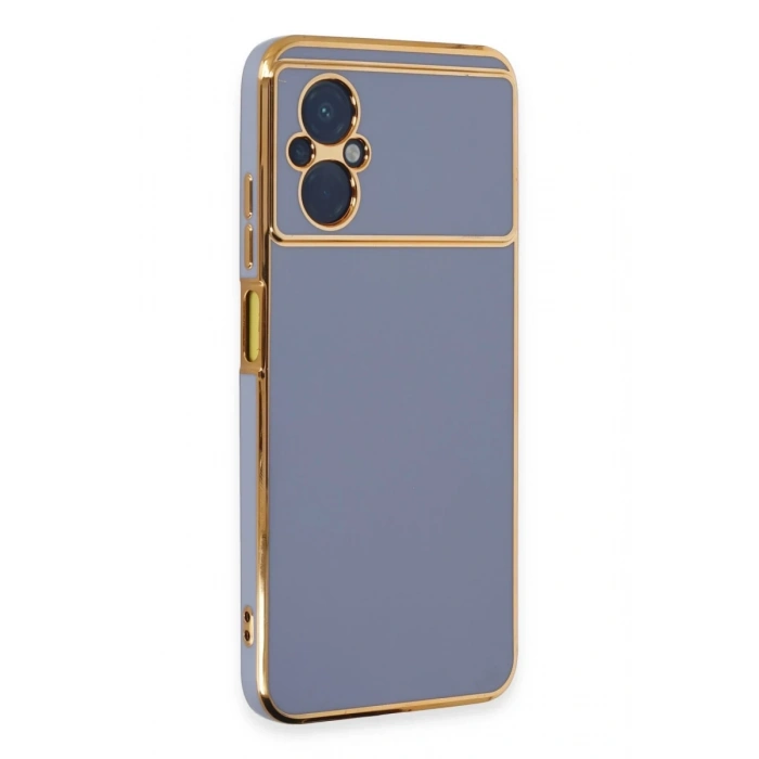 Xiaomi Poco M5 Kılıf Volet Silikon - Mavi