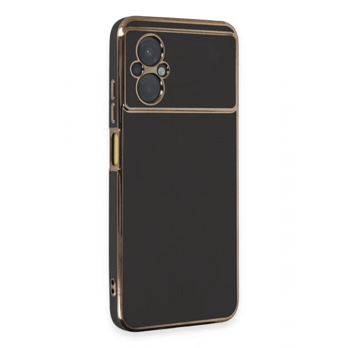 Xiaomi Poco M5 Kılıf Volet Silikon - Siyah