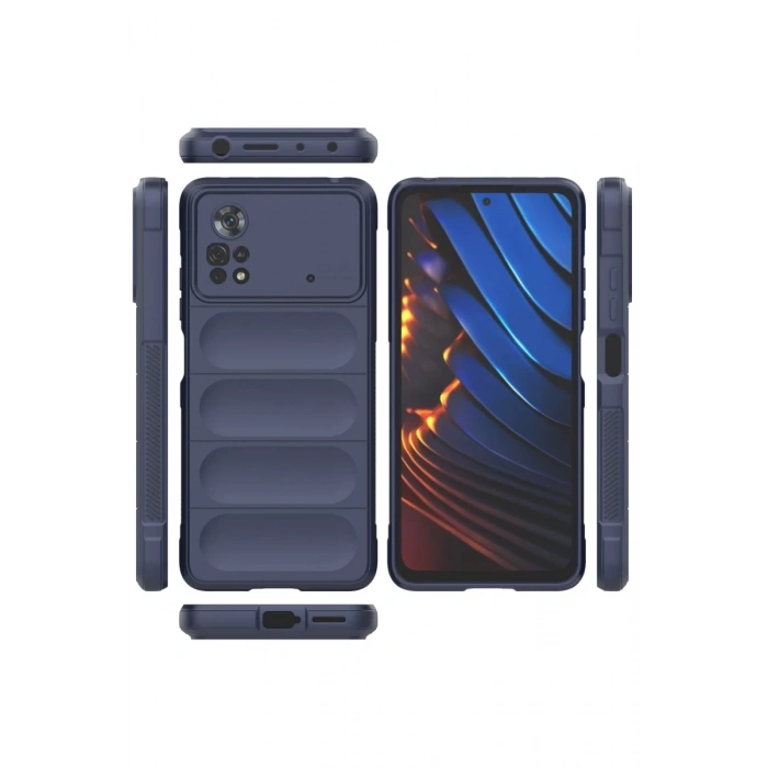 Xiaomi Poco X4 Pro 5G Kılıf Optimum Silikon - Lacivert