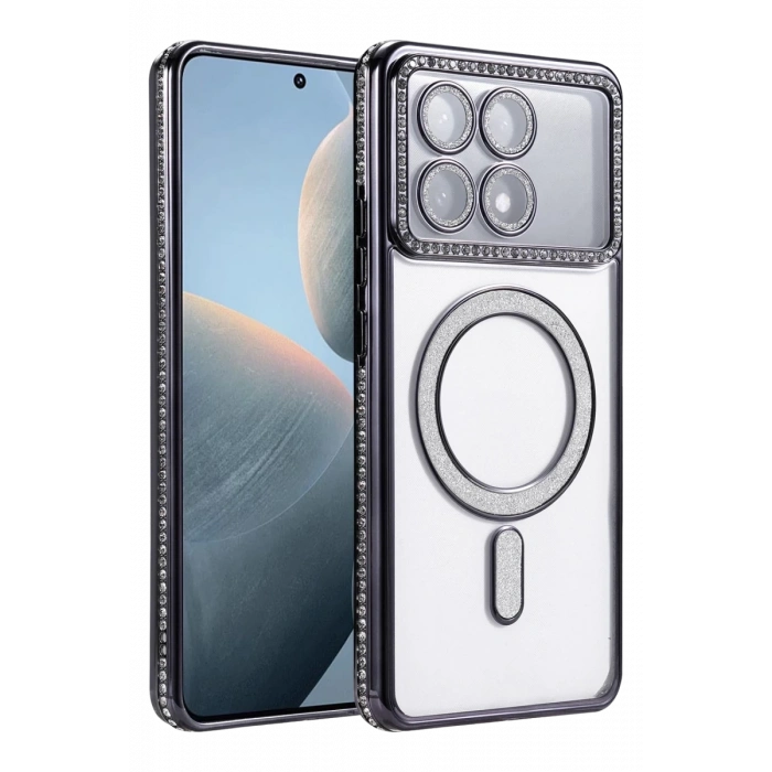 Xiaomi Poco X6 Pro Joke Simli Magneticsafe Kılıf - Siyah