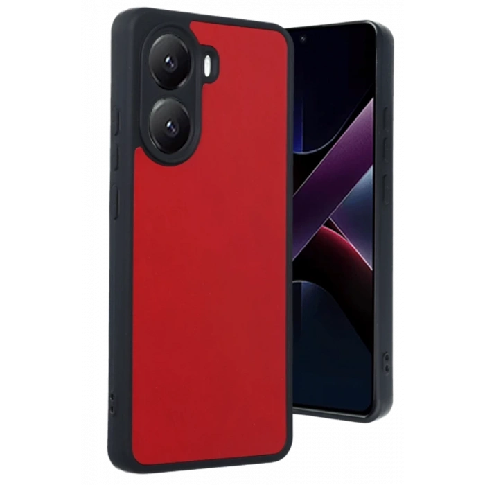 Xiaomi Poco X7 Pro Kılıf Aras Deri Kapak - Kırmızı