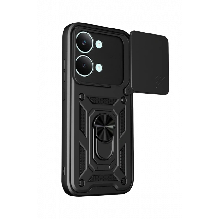 Xiaomi Poco X8 Pro Max Pars Lens Yüzüklü Silikon - Siyah