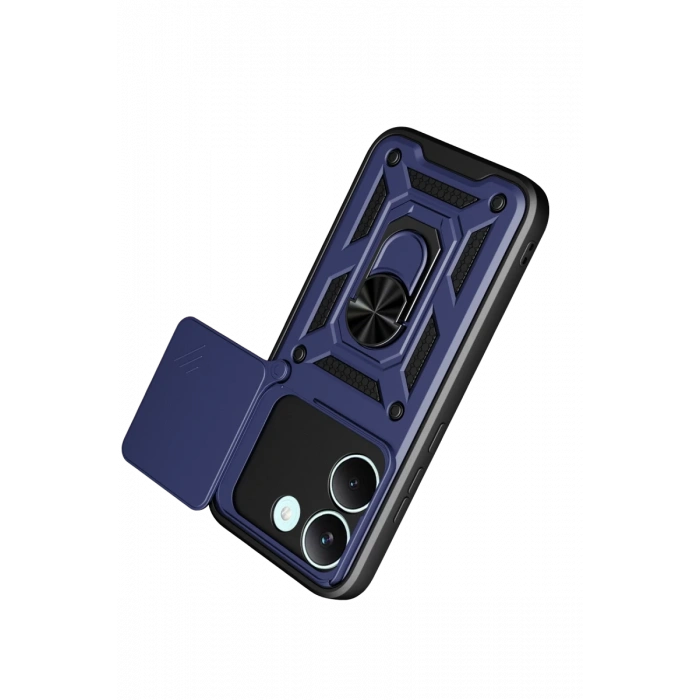Xiaomi Poco X8 Pro Pars Lens Yüzüklü Silikon - Lacivert