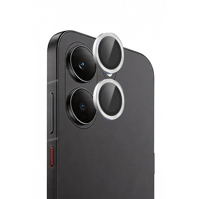 Xiaomi Poco X8 Pro Raze Metal Kamera Lens - Gümüş