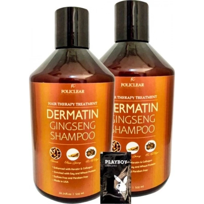 Policlear Dermatin Şampuan 500 ml x 2 Adet + Jel