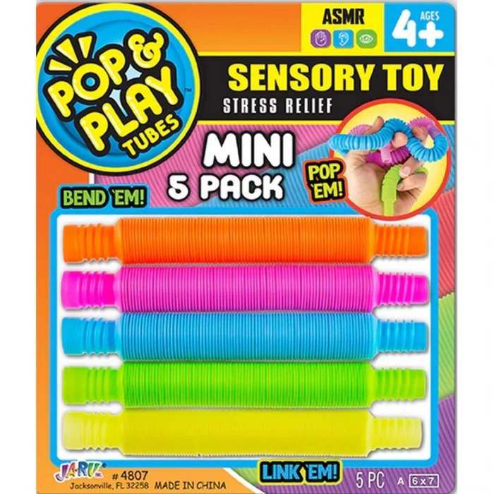 Pop & Play Tubes Duyusal Stres Oyuncağı NessiWorld 5li