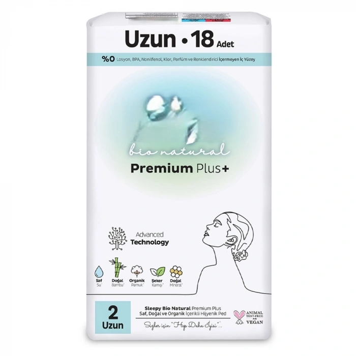 Premium Plus Uzun Ped 18 Adet
