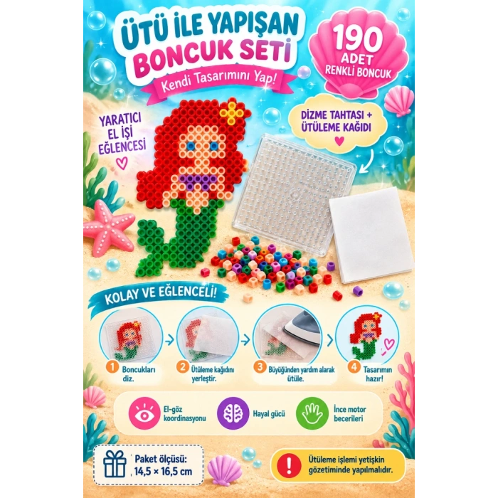 Princess Ütü ile Yapışan Boncuk Seti