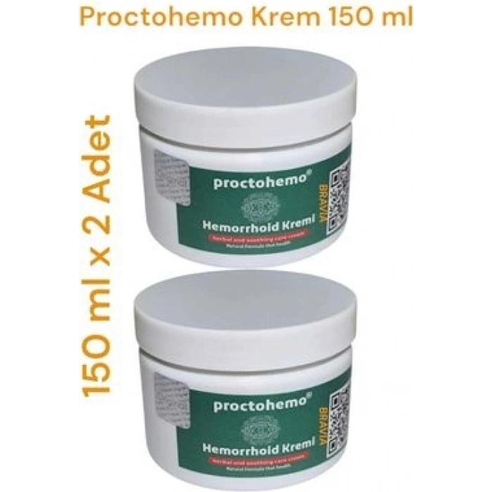 Proctohemo Krem 150 ml - Hemorrhoid Cream x 2 Adet