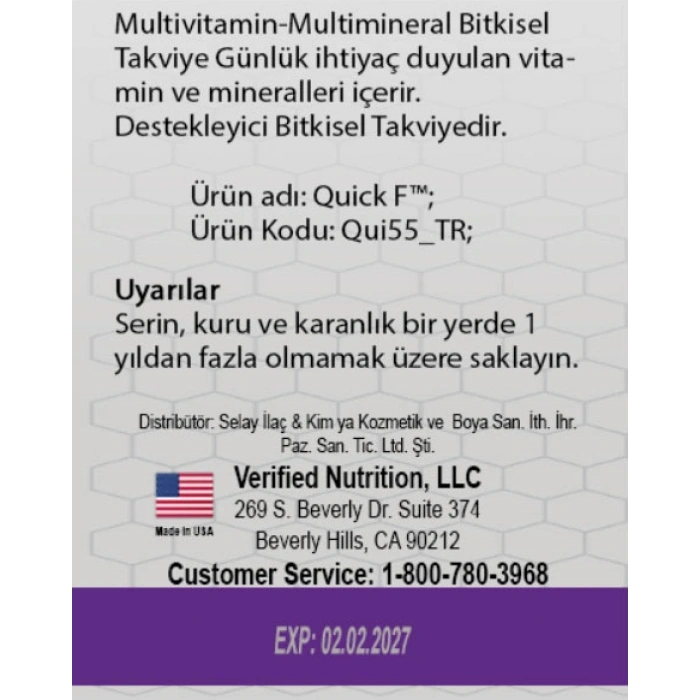 Quick F 15li Takviye Edici
