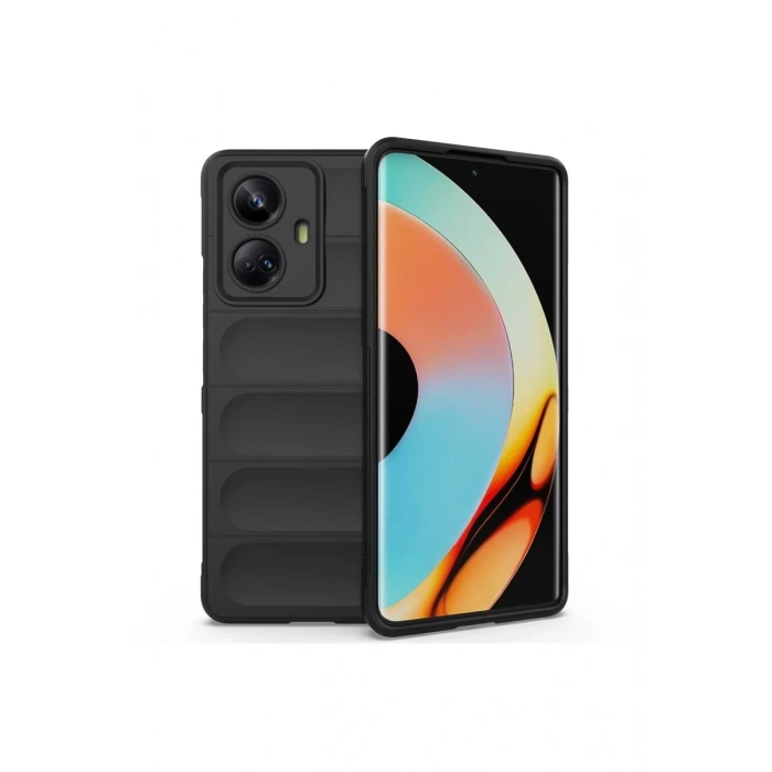 Realme 10 Pro 5G Uyumlu Kılıf Optimum Silikon - Siyah