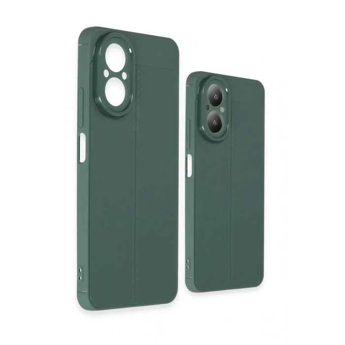 Realme 12 Lite Kılıf Auto Focus Kapak - Koyu Yeşil